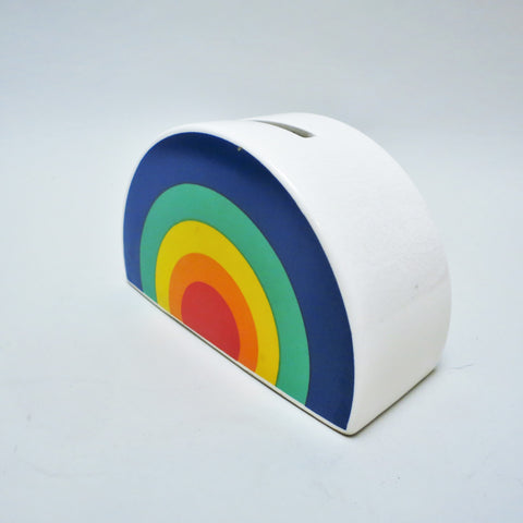 Tirelire Arc en ciel ceramique Annees 80