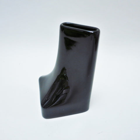 Vase Vitreus China Noir Semenzato PUK Années 70