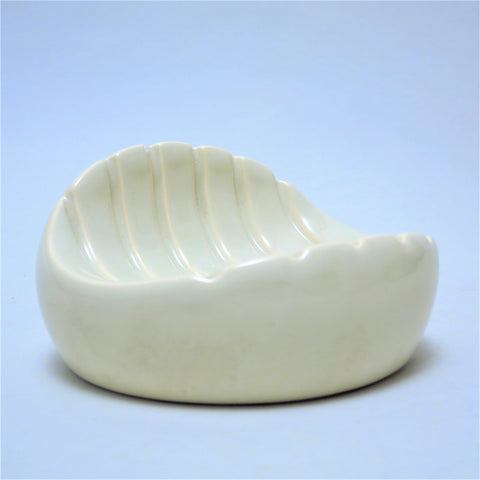 Porte-savon en céramique beige Pino Spagnolo Sicart