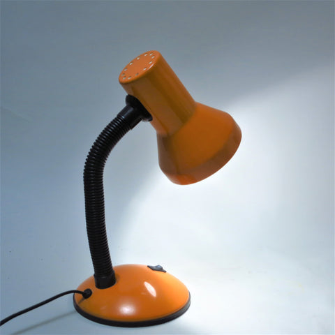 Lampe de bureau orange Années 80