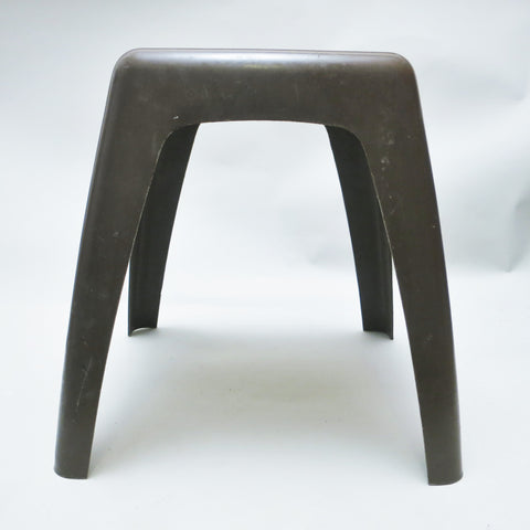 Tabouret en plastique marron Flair 1970