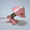 Petite lampe à pince rose Années 70