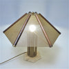 Grande Lampe brutaliste hexagonale Années 70