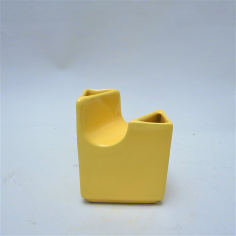 Petit vase Geometrique jaune Années 60