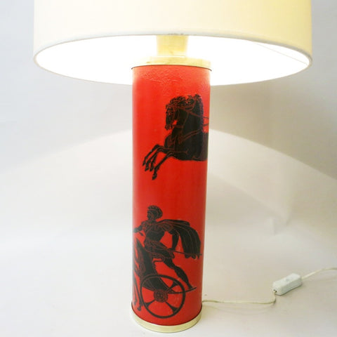 Lampe aux guerriers grecs Piero Fornasetti