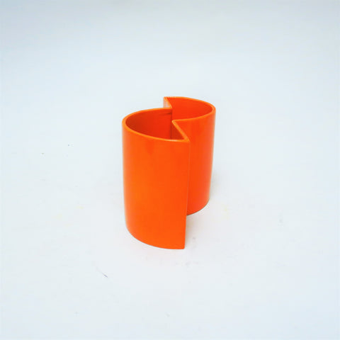 Vase Brasilia orange Comacchio Italie Années 70