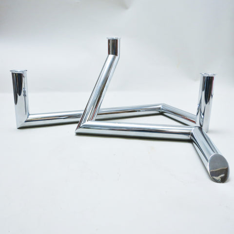 Paire de bougeoirs asymetriques Années 80