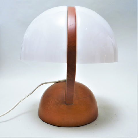 Lampe italienne articulée en bois circa 1970