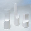 Trois vases blancs modernistes Capodarco Années 60