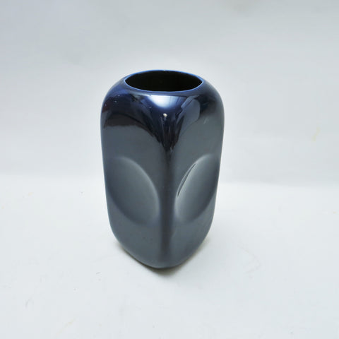 Vase rectangulaire bleu Parravicini 1970