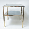 Table d'appoint en metal doré Charly Freres