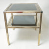 Table d'appoint en metal doré Charly Freres