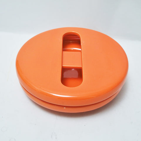 Cendrier pivotant en céramique orange Pino Spagnolo Sicart
