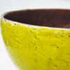 Coupe en céramique jaune Aldo Londi Raymor Années 60