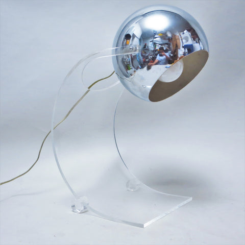 Lampe Plexiglas Space Age circa 1960
