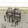 Set de 4 chaises Selene marron Magistretti Artemide