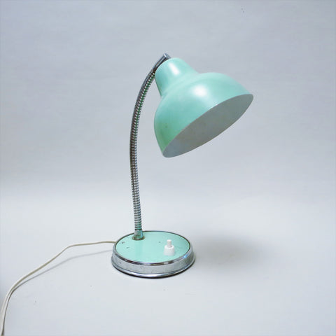 Lampe de bureau vert pale Années 60