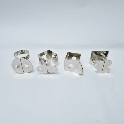 Set de quatre ronds de serviette Post-moderne Nathalie du Pasquier