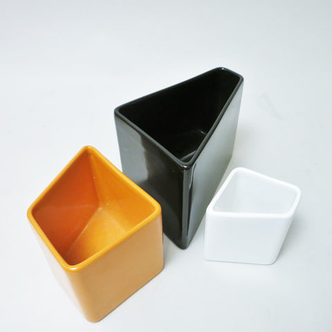 Set de 3 céramiques combinables Aldo Cotti Tronconi 1970