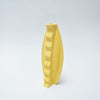 Vase post moderne en ceramique jaune Claude Dumas