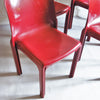 Quatre chaises Selene bordeaux Magistretti Artemide