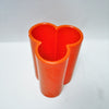 Vase trilobé vetrochina orange Années 70