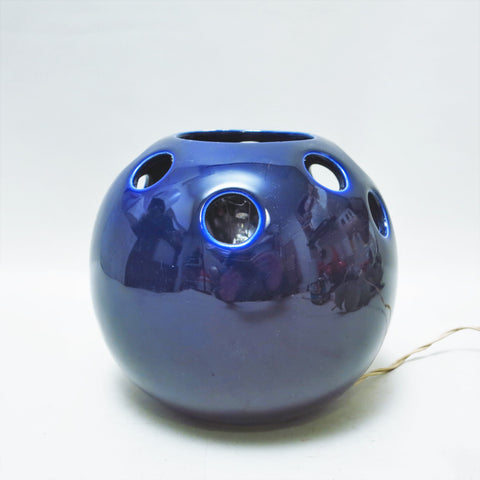 Lampe boule en céramique bleue SC3 Gabbianelli