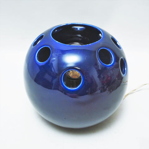 Lampe boule en céramique bleue SC3 Gabbianelli